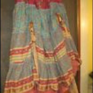 cathyhippy Layered Bustle Skirt